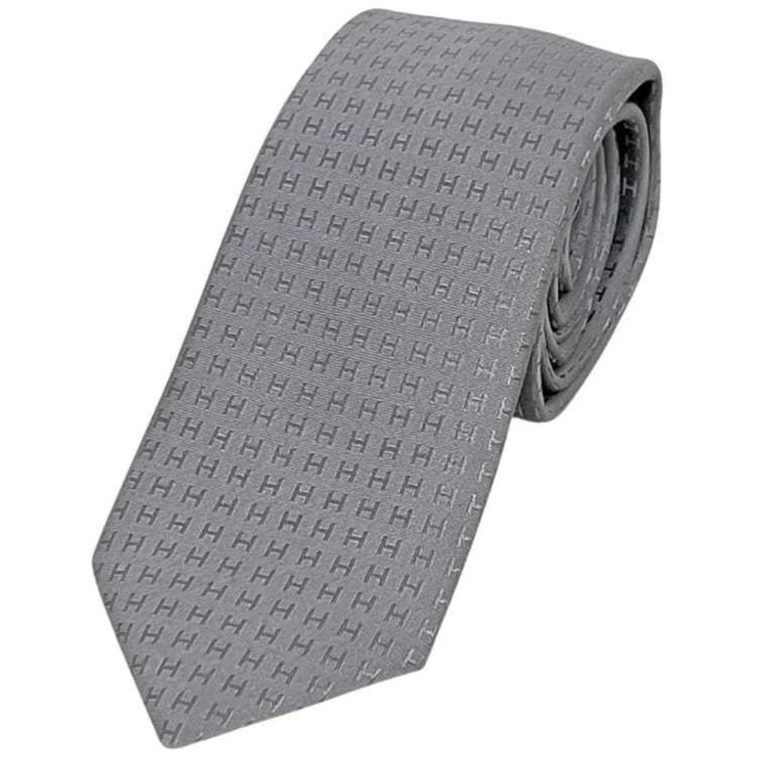 Hermes Tie Fasonnet H Unused 030289T 60 HTH2304 HERMES Silk GRIS Gray Embroidered Men's: --- Catalog ---Category: SizeWidth: 7cm / 2.75''Total Length: 147.5cm / 58.07''Category: DesignType: CravatColor: GrayGender: MenMaterial: Silk Category: GeneralBrand: HermesCountry of Origin: France-