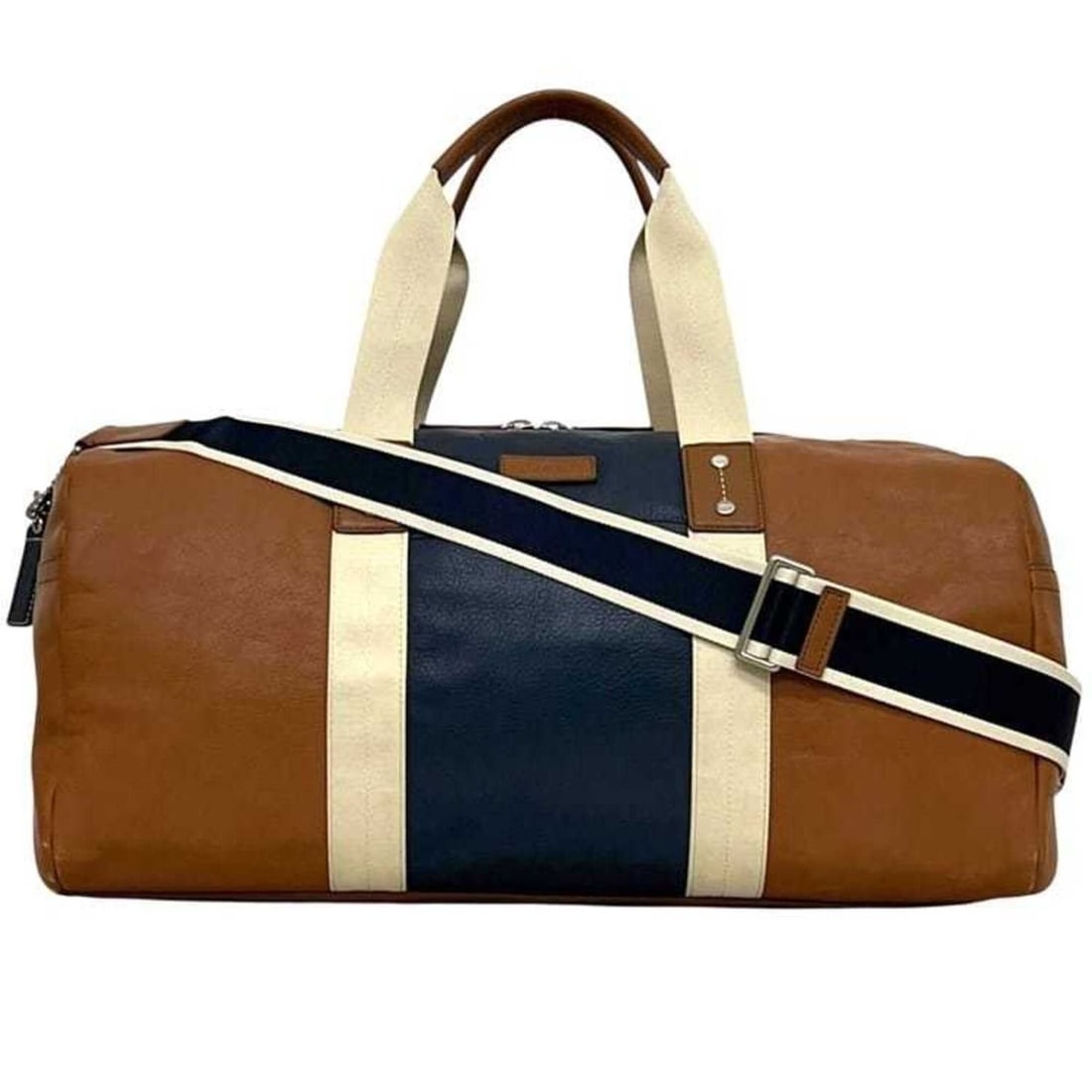 Coach 2-way Boston bag F93224 COACH Leather Brown Men's Striped Shoulder Bag: --- Catalog ---Category: SizeSize (HxWxD): 22cm x 51cm x 26cm / 8.66'' x 20.07'' x 10.23''Category: DesignType: Boston bagColor: BrownGender: MenMaterial: Leather Category: GeneralMPN: F93224Brand: Co