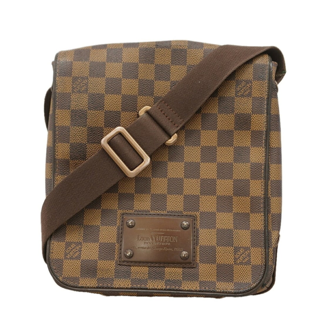 Louis Vuitton Damier Brooklyn PM Shoulder Bag N51210 Ebene Women's: --- Catalog ---Category: SizeSize (HxWxD): 25cm x 20cm x 7cm / 9.84'' x 7.87'' x 2.75''Category: DesignType: Shoulder bagColor: EbeneGender: WomenCategory: GeneralMPN: N51210Brand: Louis Vuitton--- It
