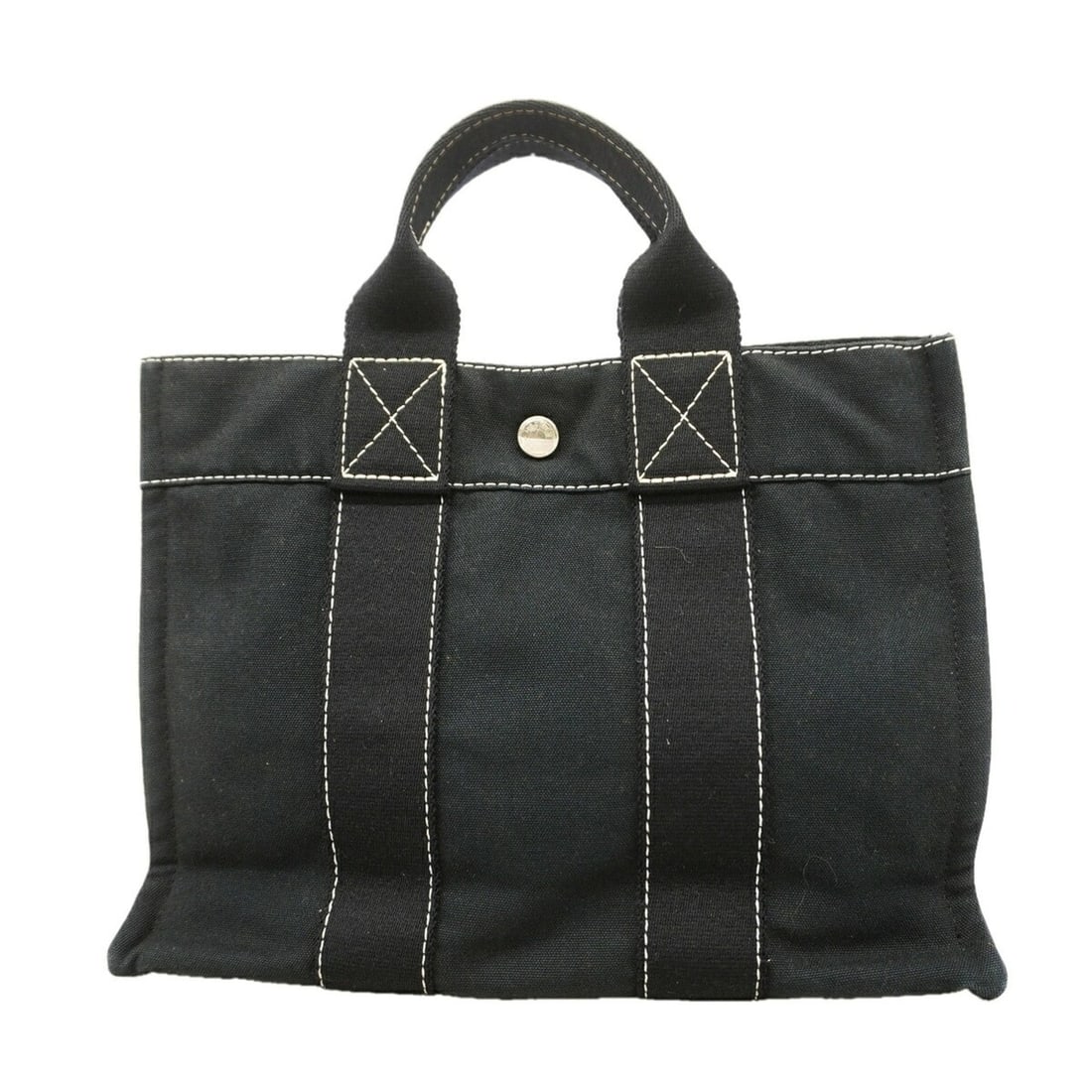 Hermes Deauville PM Canvas Handbag, Black, Women's (1 of 16)