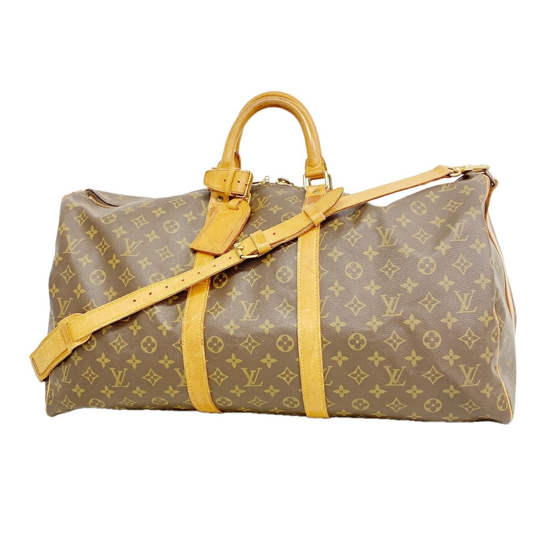 Louis Vuitton Bags - Boston Monogram Keepall Bandoulière 55 M41414 Brown Men's & Women's: --- Catalog ---Category: SizeSize (HxWxD): 30cm x 56cm x 26cm / 11.81'' x 22.04'' x 10.23''Category: DesignType: Boston bagColor: BrownGender: Men,WomenCategory: GeneralMPN: M41414Brand: Louis Vuitton