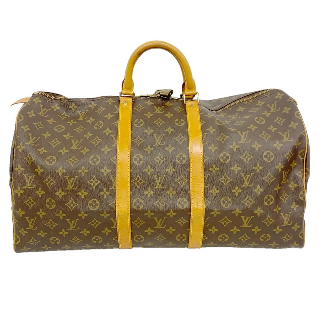 Louis Vuitton Bags - Boston Monogram Keepall 55 M41424 Brown Men's & Women's: --- Catalog ---Category: SizeSize (HxWxD): 30cm x 56cm x 25cm / 11.81'' x 22.04'' x 9.84''Category: DesignType: Boston bagColor: BrownGender: Men,WomenCategory: GeneralMPN: M41424Brand: Louis Vuitton-