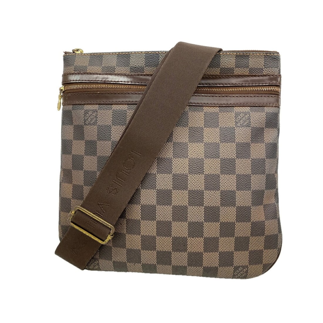 Louis Vuitton Damier Pochette Bosphore Shoulder Bag N51111 Ebene Women's: --- Catalog ---Category: SizeSize (HxWxD): 25.5cm x 26cm x 2cm / 10.03'' x 10.23'' x 0.78''Category: DesignType: Shoulder bagColor: EbeneGender: WomenCategory: GeneralMPN: N51111Brand: Louis Vuitton--