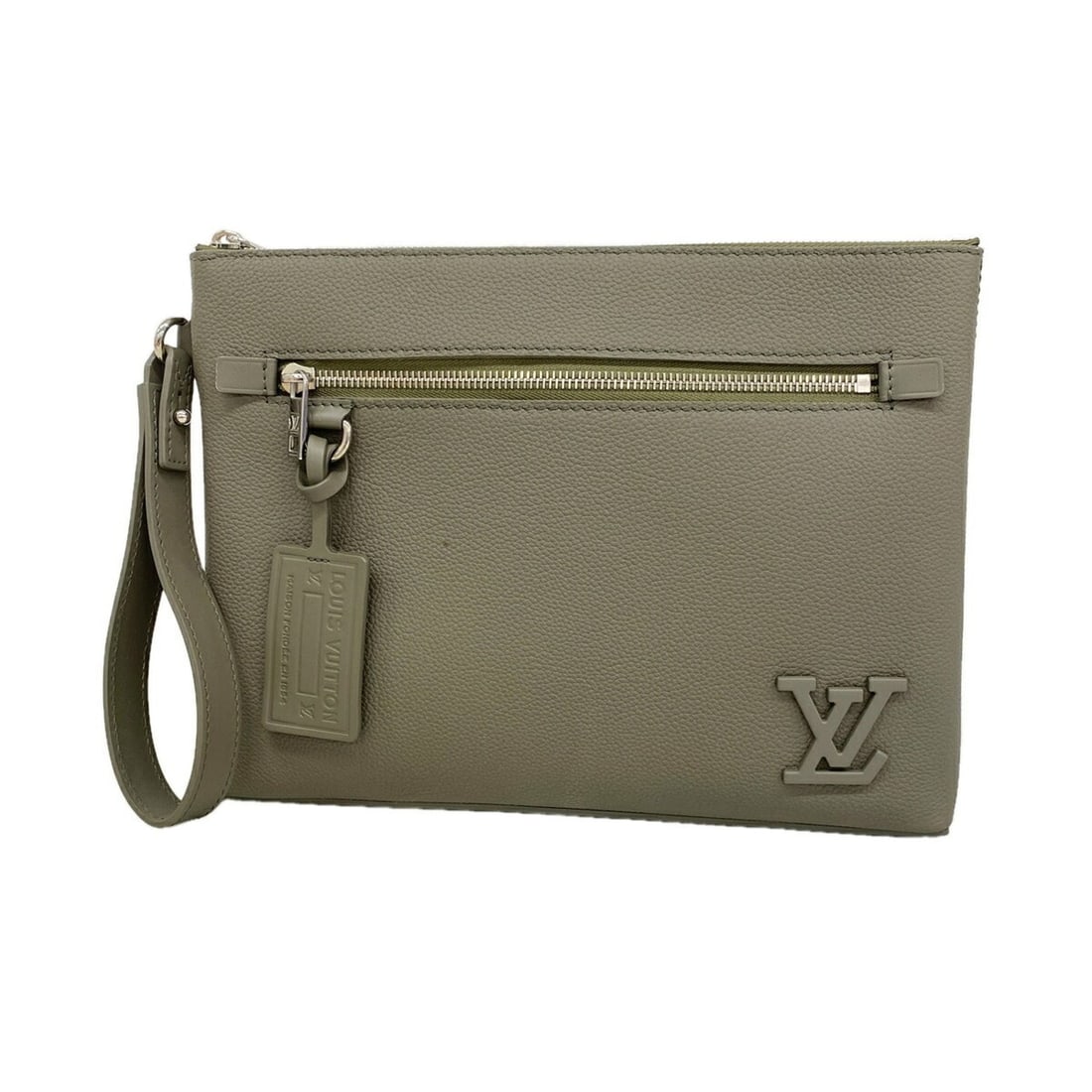 Louis Vuitton LV Aerogram Takeoff Bag/Pouch M81735 Khaki Men's Clutch Bag: --- Catalog ---Category: SizeSize (HxWxD): 21cm x 28.5cm x 5cm / 8.26'' x 11.22'' x 1.96''Category: DesignType: Clutch bagColor: KhakiGender: MenCategory: GeneralMPN: M81735Brand: Louis Vuitton--- Ite