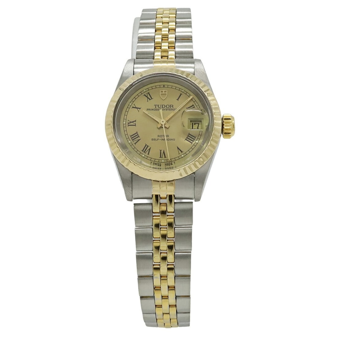 TUDOR Princess Oysterdate Champagne Dial Ladies' Stainless Steel Automatic Watch 92413N (1 of 14)
