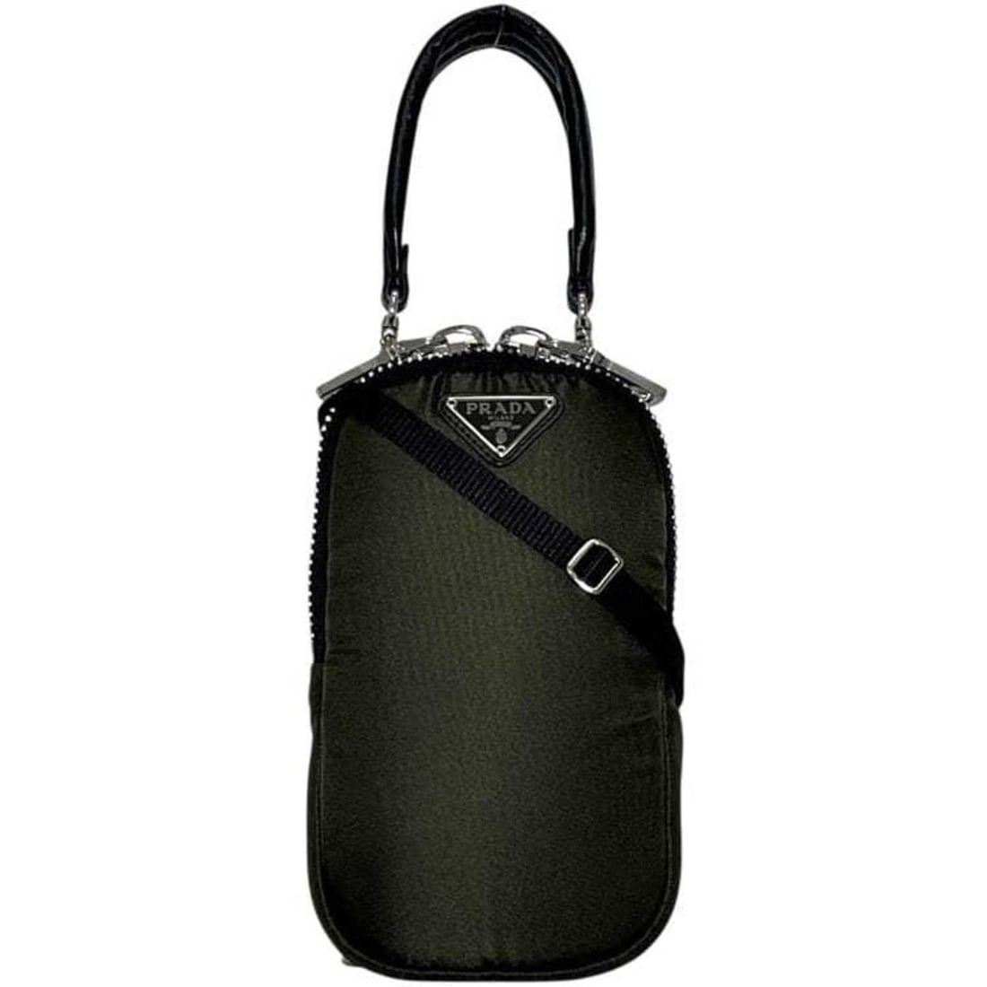 Prada Shoulder Bag Mini Crossbody Pouch Tessuto Unused 1DH030 42 PRADA Nylon Khaki Men's: --- Catalog ---Category: SizeSize (HxWxD): 18cm x 11cm x 3.5cm / 7.08'' x 4.33'' x 1.37''Category: DesignType: Pochette, Shoulder bagColor: KhakiGender: MenMaterial: Nylon Category: GeneralMPN: 1DH030