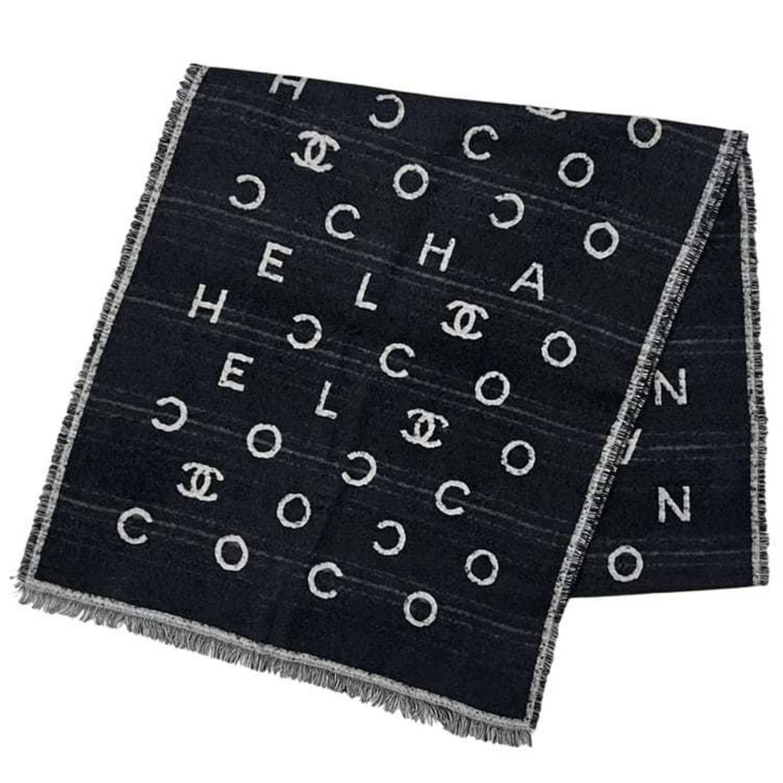 Chanel Reversible Stole/Shawl, Cashmere/Silk, Black, Women's: --- Catalog ---Category: SizeSize (LxW): 1.97m x 47cm / 77.55'' x 18.5''Category: DesignType: StoleColor: Black, WhiteGender: WomenMaterial: Cashmere , Silk Category: GeneralBrand: ChanelCountry of Or