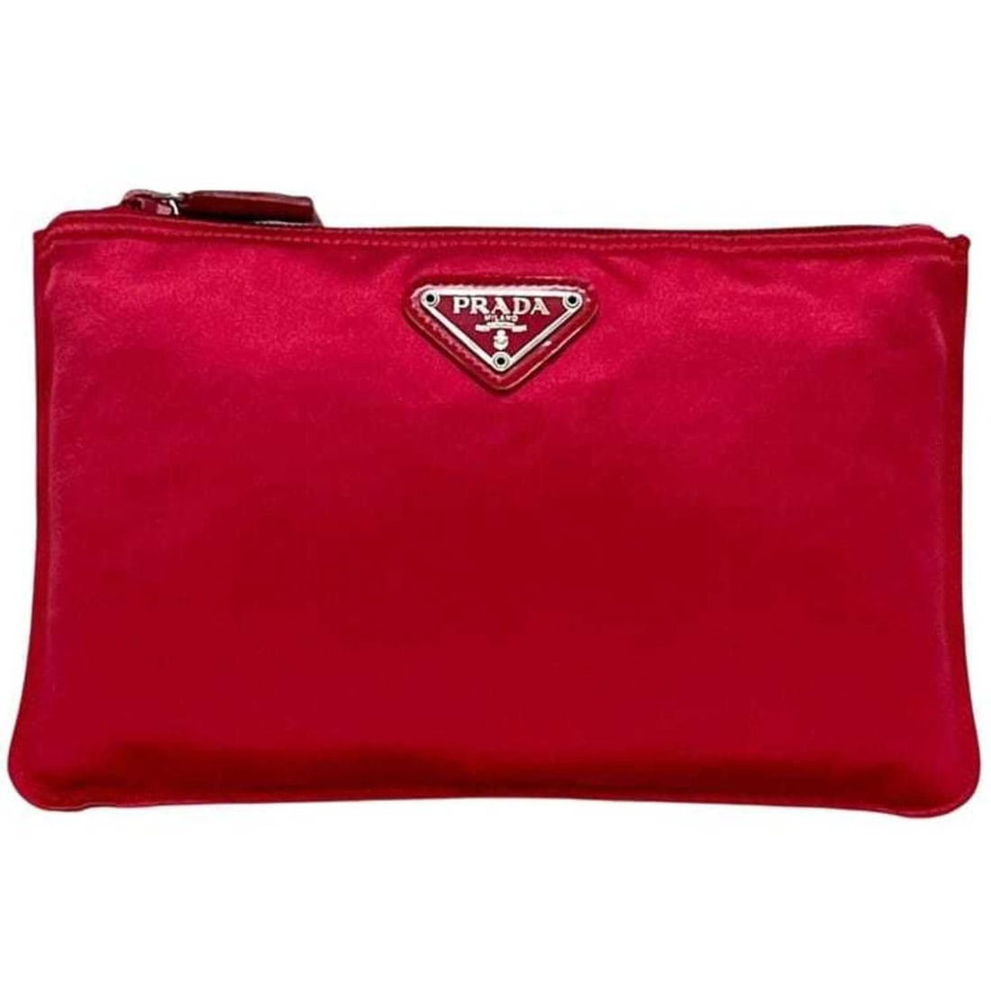 Prada pouch MV400 59 PRADA satin RASO VERMIGLIO shocking pink women's (1 of 10)