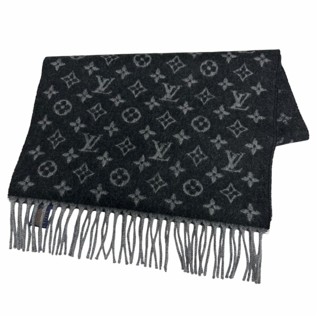 LOUIS VUITTON (Louis Vuitton) 2022 Model M71607 Monogram Gradient Cashmere Wool Stole Scarf, Noir: --- Catalog ---Category: SizeSize (LxW): 1.82m x 37.5cm / 71.65'' x 14.76''Category: DesignType: StoleColor: NoirGender: MenMaterial: Cashmere , Wool Category: GeneralMPN: M71607Brand: Louis VuittonCo