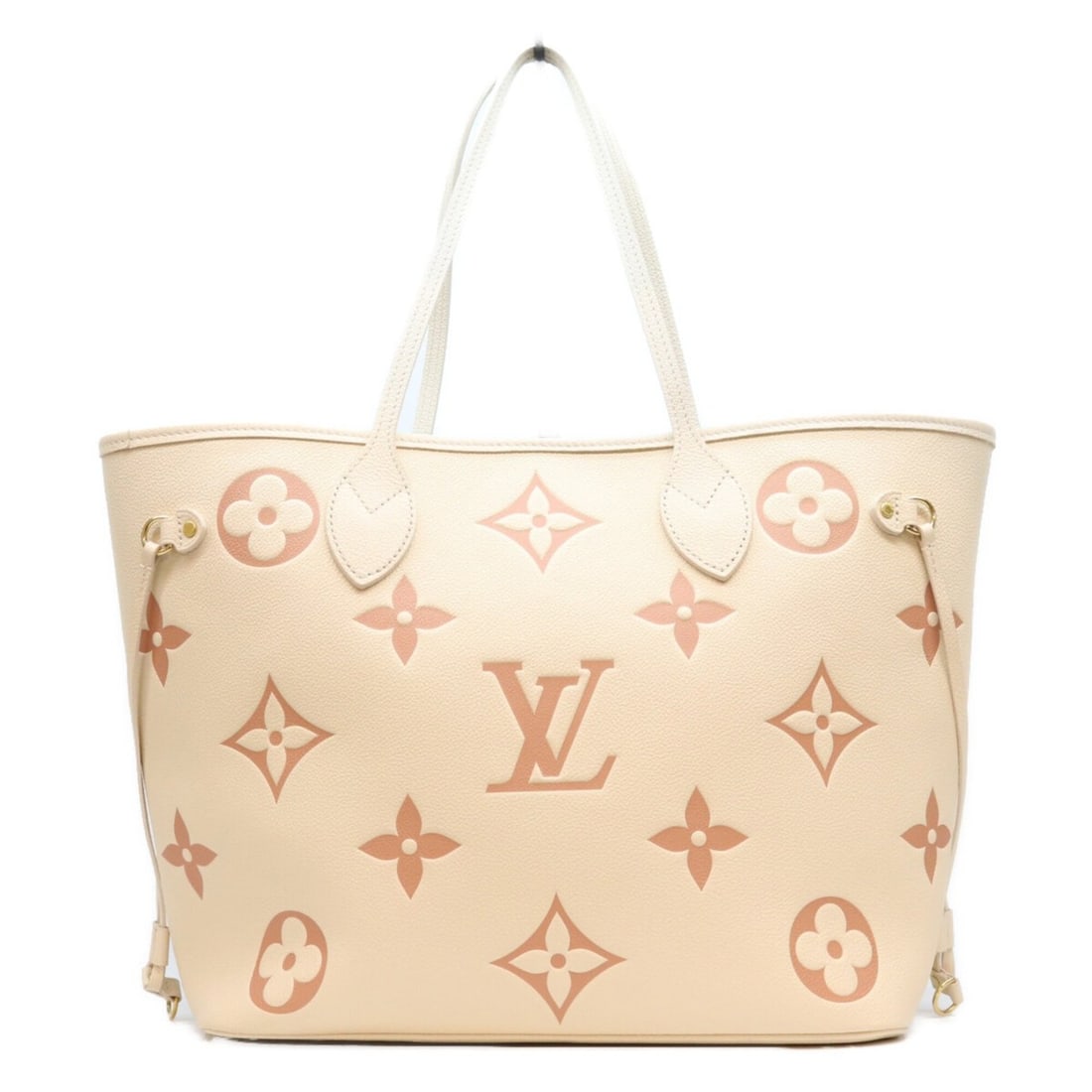 LOUIS VUITTON M21579 Empreinte Crème Rose Trianon Neverfull MM Tote Bag, Beige, Gold Hardware,: --- Catalog ---Category: SizeSize (HxWxD): 29cm x 15.5cm x 32cm / 11.41'' x 6.1'' x 12.59''Category: DesignType: Tote bagColor: BeigeGender: WomenMaterial: Monogram Empreinte Hardware Color: GoldCateg