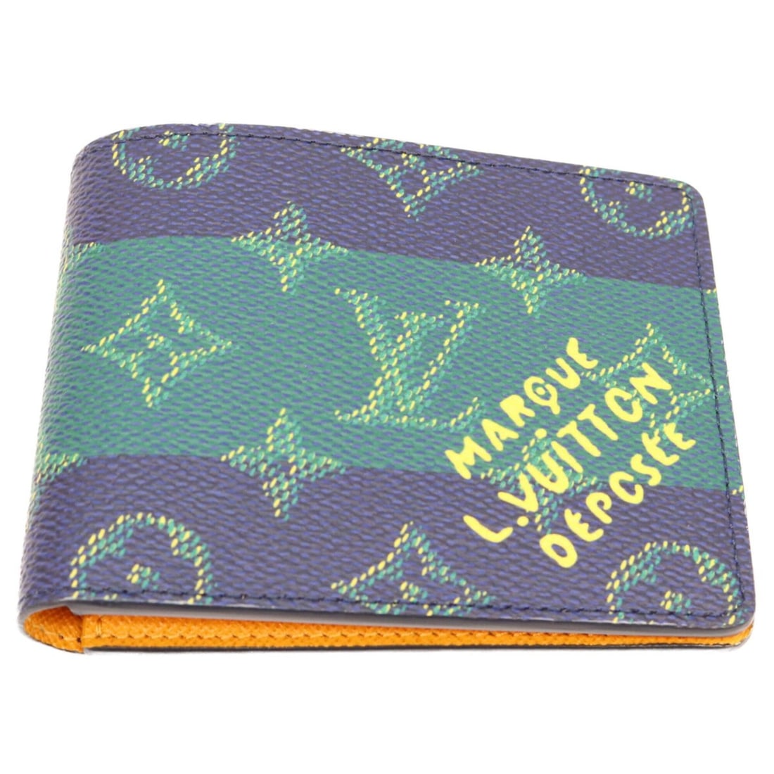 LOUIS VUITTON M25795 Monogram Heritage Portefeuille Slender Bi-fold Wallet (without coin pocket): --- Catalog ---Category: SizeSize (HxWxD): 8.5cm x 11cm x 2cm / 3.34'' x 4.33'' x 0.78''Category: DesignType: Wallet (bi-fold)Color: Green, Navy, OrangeGender: MenMaterial: Monogram Category: GeneralB