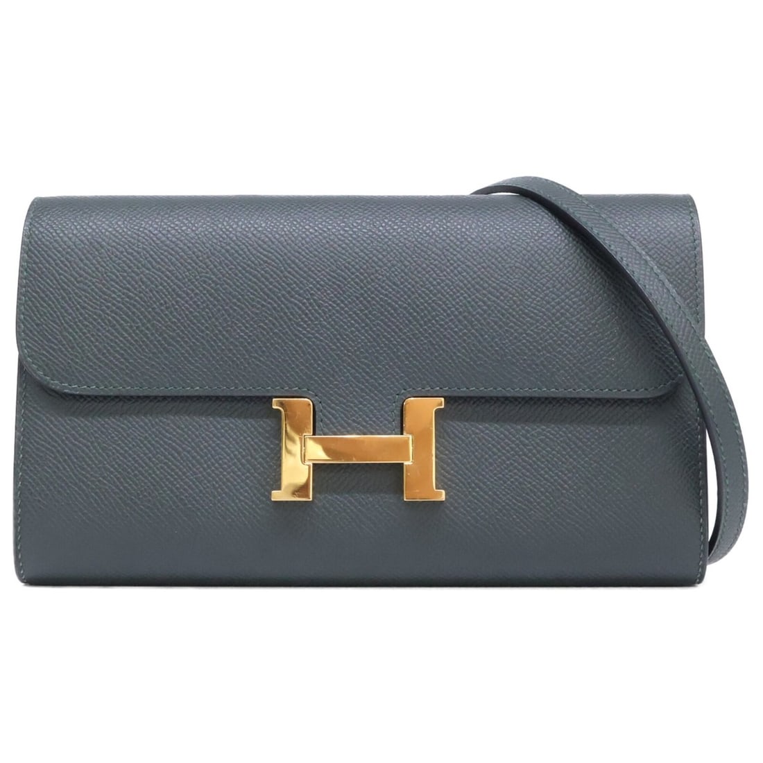 HERMES Constance To Go Clutch Bag Shoulder Wallet Vert Foncé Gold Hardware Women's (W stamp) (1 of 15)