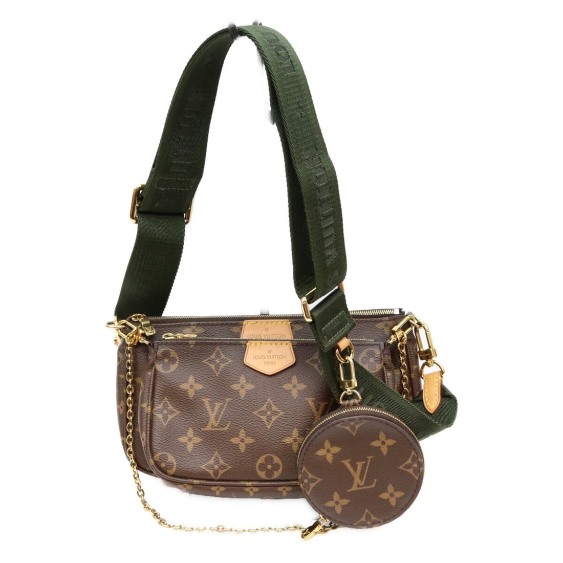 LOUIS VUITTON M44813 Monogram Multipochette Accessoires Shoulder Bag, Brown & Khaki, Gold Hardware, (1 of 15)