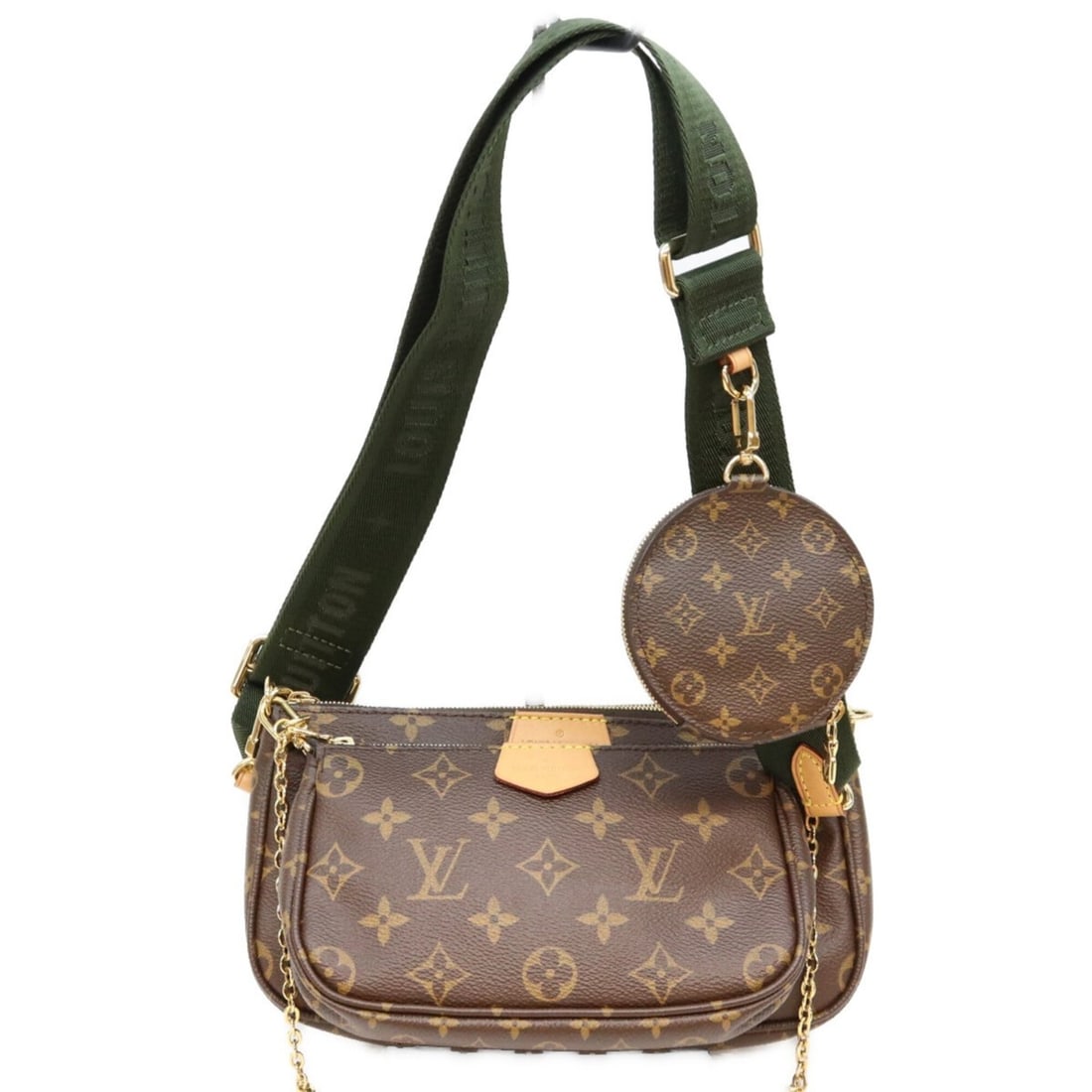 LOUIS VUITTON M44813 Monogram Khaki Multipochette Accessoires Shoulder Bag Brown Gold Hardware: --- Catalog ---Category: SizeSize (HxWxD): 14cm x 24cm x 4cm / 5.51'' x 9.44'' x 1.57''Category: DesignType: Shoulder bagColor: Brown, KhakiGender: WomenMaterial: Monogram Hardware Color: GoldCategory