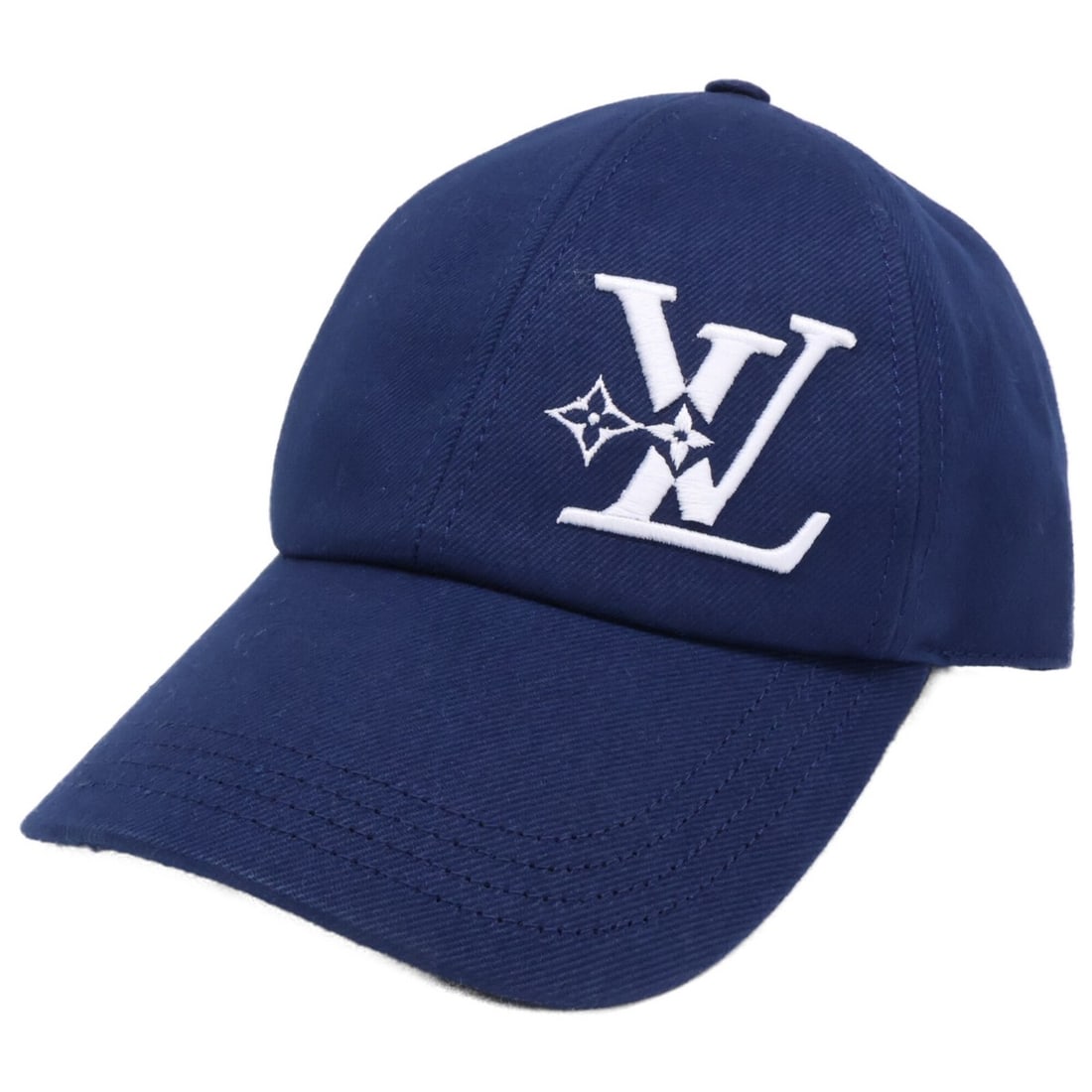 LOUIS VUITTON M7606L Cap - LV Smash Hat Marine Men's: --- Catalog ---Category: DesignType: CapGender: MenMaterial: Cotton Category: GeneralBrand: Louis VuittonCategory: MeasurementsCircumference: 62cm / 24.4''--- Item List ---Section: ConditionSmell: Per