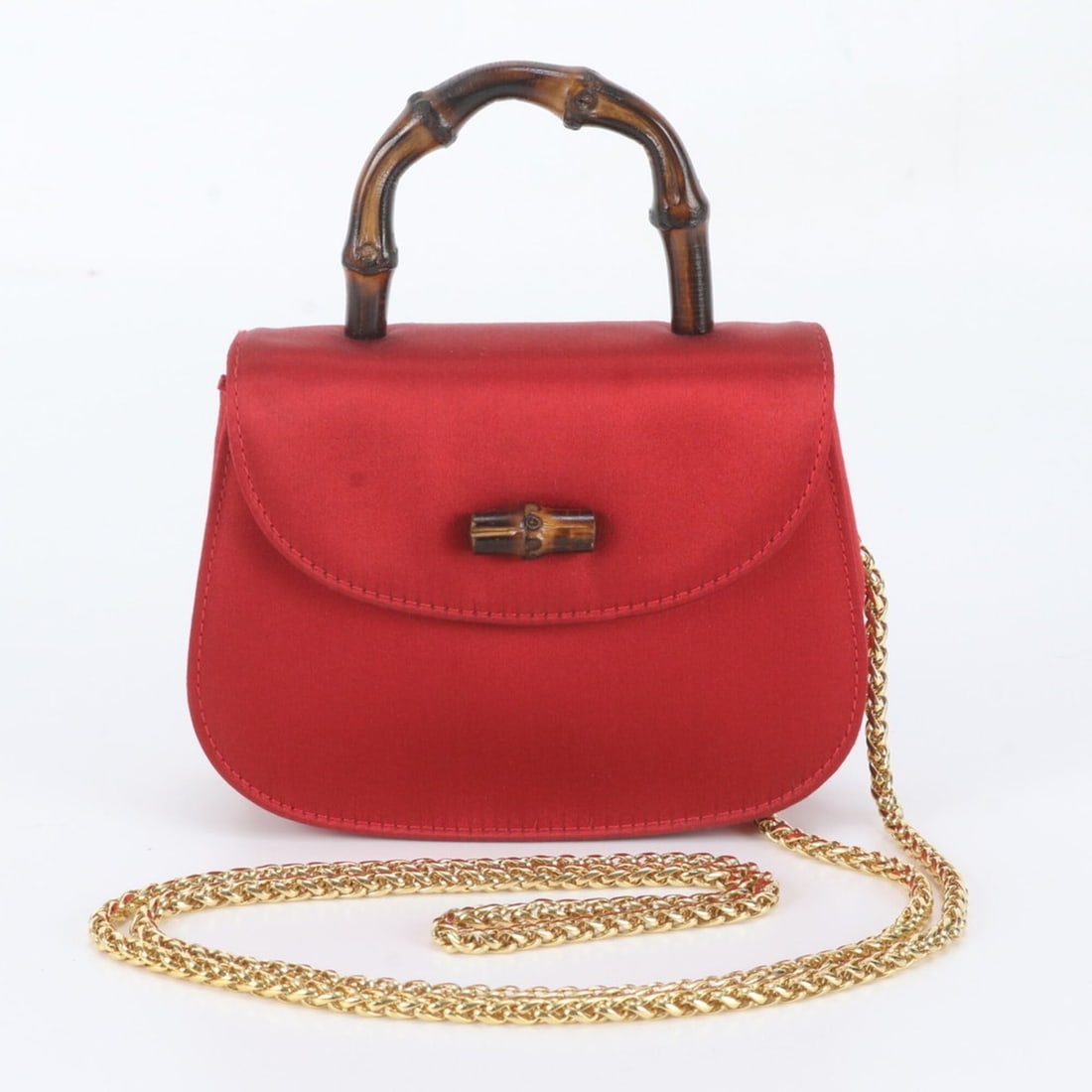 Gucci Bamboo 005 781 0259 2-Way Chain Shoulder Bag Handbag for Women (1 of 10)