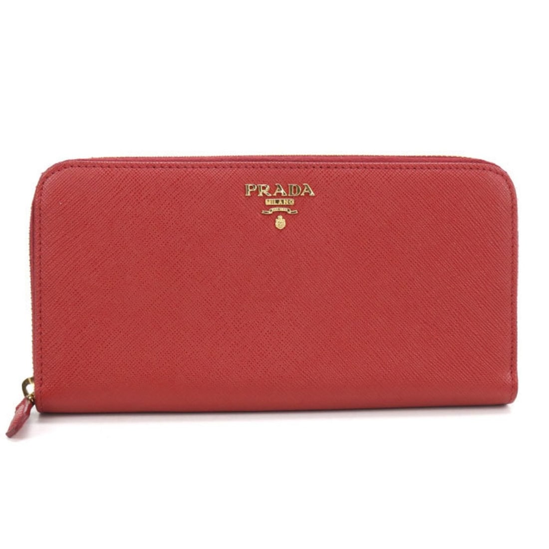 PRADA Prada Long Wallet, Round Zipper, 1ML506, Saffiano Leather, Women's, Red: --- Catalog ---Category: SizeSize (HxWxD): 10.5cm x 20cm x 2.5cm / 4.13'' x 7.87'' x 0.98''Category: DesignType: Long wallet (bi-fold)Color: Red colorGender: WomenMaterial: Leather Category: GeneralMP