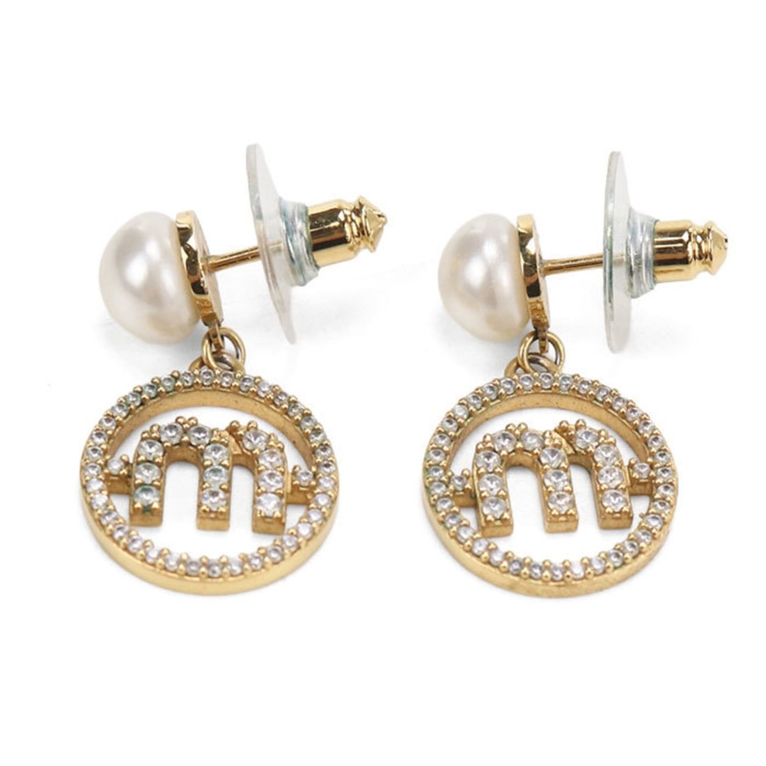 Miu Miu MIUMIU (OUTLET) Miu Outlet Earrings 5JO647 2DAM Women's Gold: --- Catalog ---Category: DesignType: Stud earringsColor: GoldGender: WomenMaterial: MetalCategory: GeneralMPN: 5JO647 2DAMBrand: Miu MiuCountry of Origin: Italy--- Item List ---Section: ConditionRanki