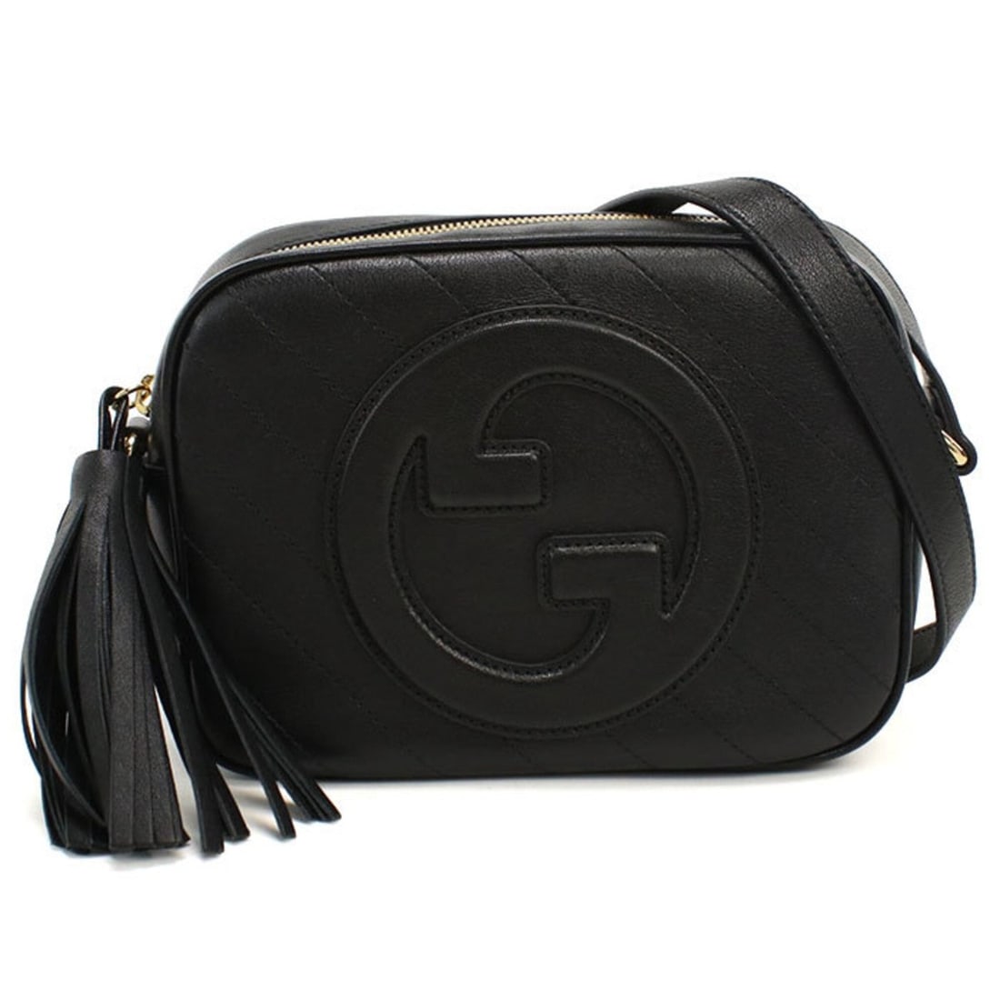 GUCCI Gucci Shoulder Bag 742360 Blondie Women's Black: --- Catalog ---Category: SizeSize (HxWxD): 16cm x 20cm x 8cm / 6.29'' x 7.87'' x 3.14''Category: DesignType: Shoulder bagColor: BlackGender: WomenMaterial: Leather Hardware Color: GoldCategory: Genera