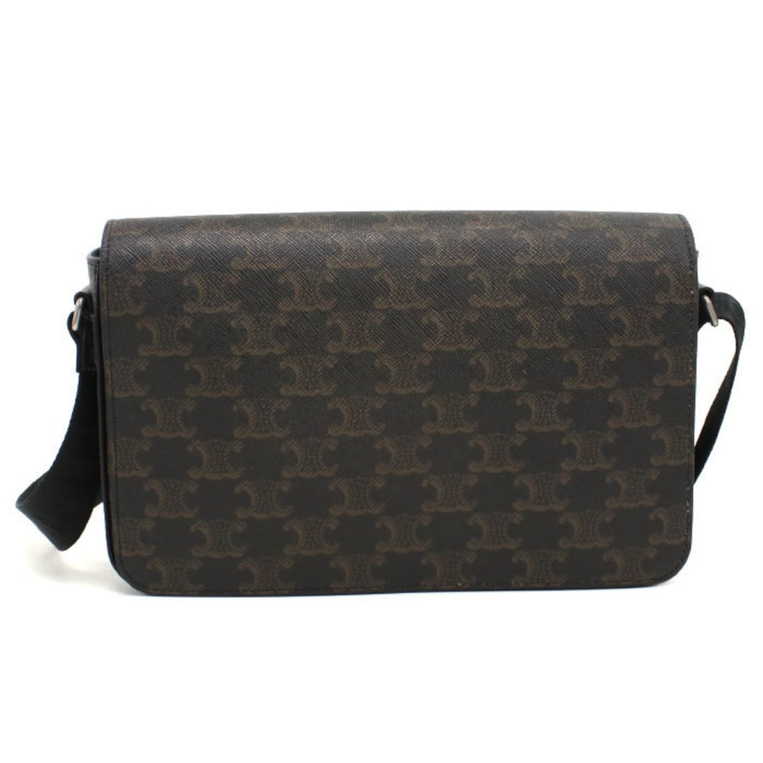 CELINE Celine Shoulder Bag 111592ETH.38SI Flap Messenger Triomphe Canvas Men's Black: --- Catalog ---Category: SizeSize (HxWxD): 14cm x 24cm x 5cm / 5.51'' x 9.44'' x 1.96''Category: DesignType: Shoulder bagColor: BlackGender: MenMaterial: PVC Hardware Color: SilverCategory: GeneralMPN