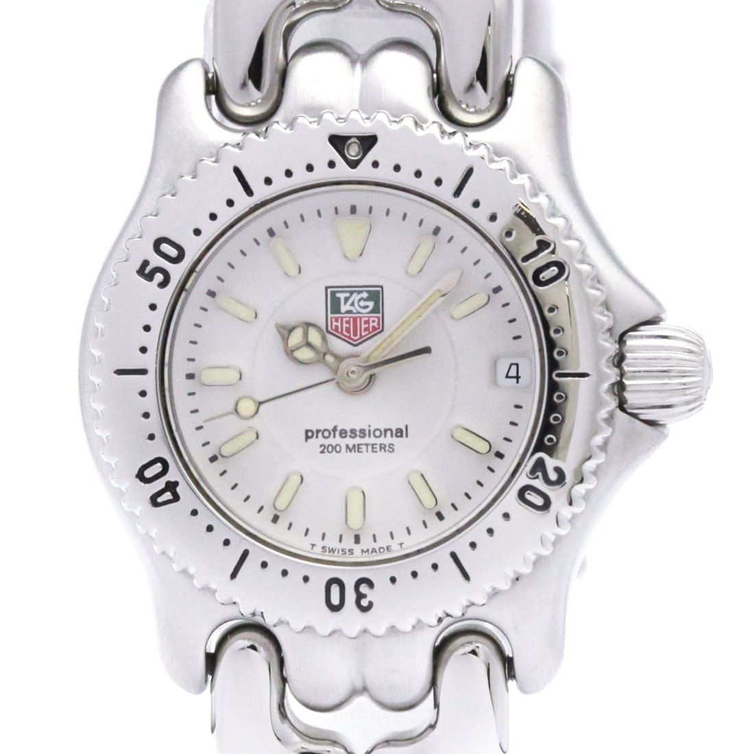 TAG HEUER Sel Professional Steel Quartz Ladies Watch WG1412 Polished: --- Catalog ---Category: SizeCase Diameter: 24mm / 0.94''Category: DesignType: WristwatchStyle: Dress/FormalGender: WomenColor (Dial): WhiteMaterial (Band): Stainless steelMaterial (Case): Stainless s