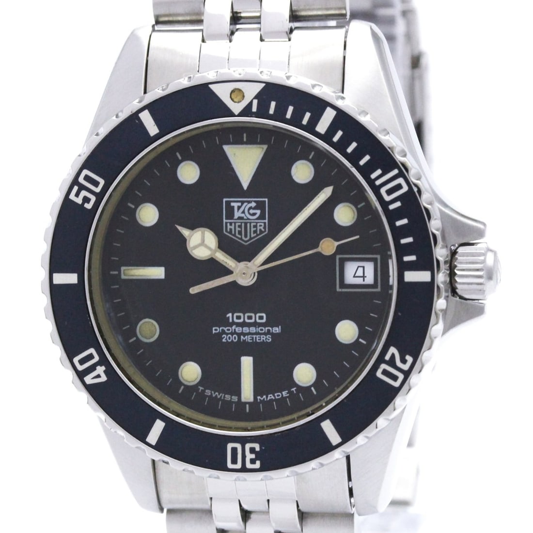TAG HEUER 1000 Stainless Steel Quartz Mens Watch 980.013: --- Catalog ---Category: SizeCase Diameter: 37mm / 1.46''Category: DesignType: WristwatchStyle: SportGender: MenColor (Dial): BlackMaterial (Band): Stainless steelMaterial (Case): Stainless steelCateg