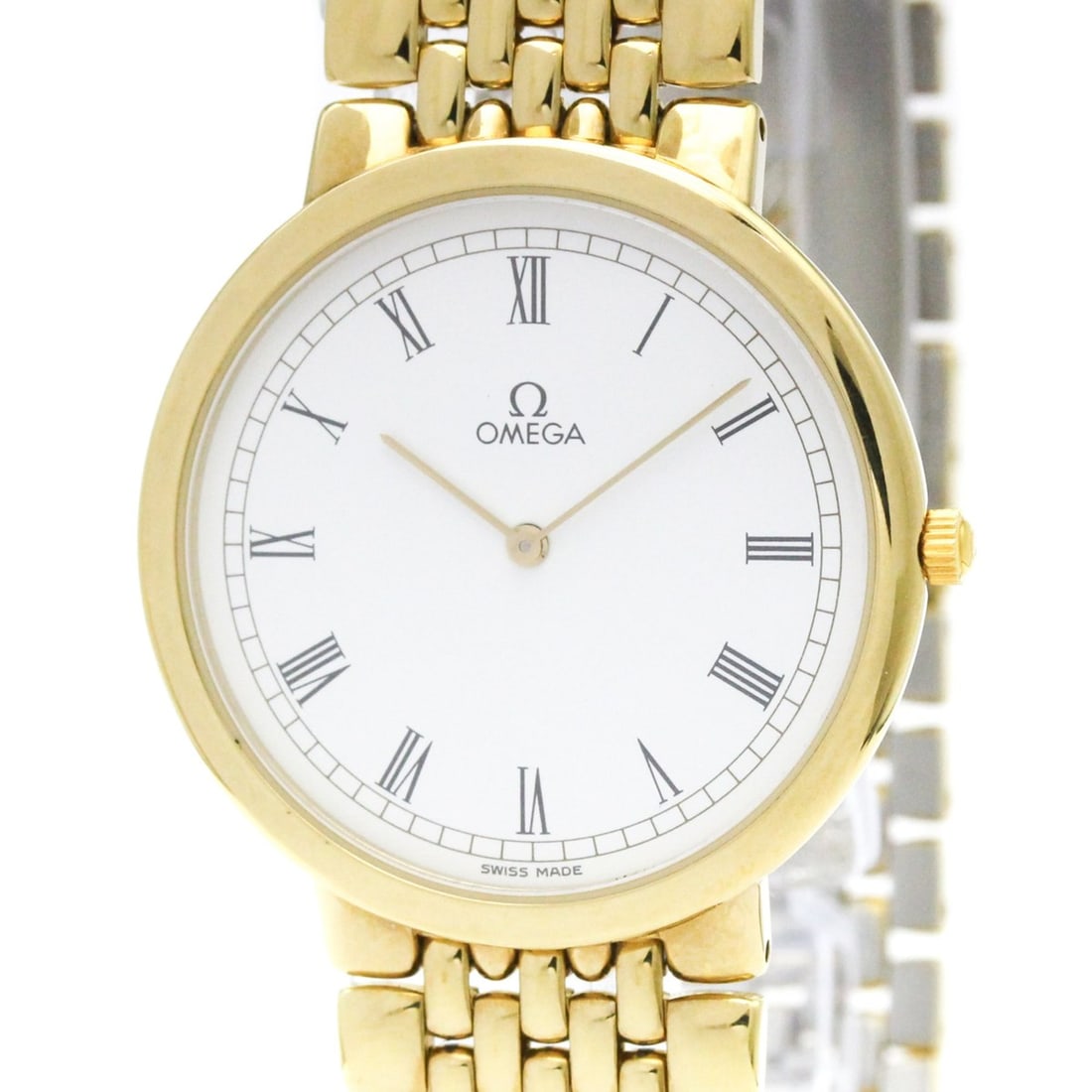 OMEGA De Ville Cal 1378 Gold Plated Steel Quartz Mens Watch 395.0875: --- Catalog ---Category: SizeCase Diameter: 32mm / 1.26''Category: DesignType: WristwatchStyle: Dress/FormalGender: MenColor (Dial): WhiteMaterial (Band): Gold platedMaterial (Case): Gold platedCatego