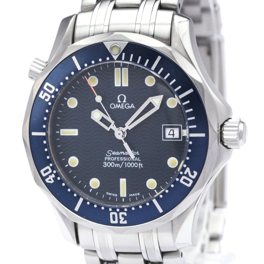 OMEGA Seamaster Professional 300M Steel Mid Size Watch 2561.80 Polished: --- Catalog ---Category: SizeCase Diameter: 36mm / 1.42''Category: DesignType: WristwatchStyle: SportGender: MenColor (Dial): BlueMaterial (Band): Stainless steelMaterial (Case): Stainless steelCatego