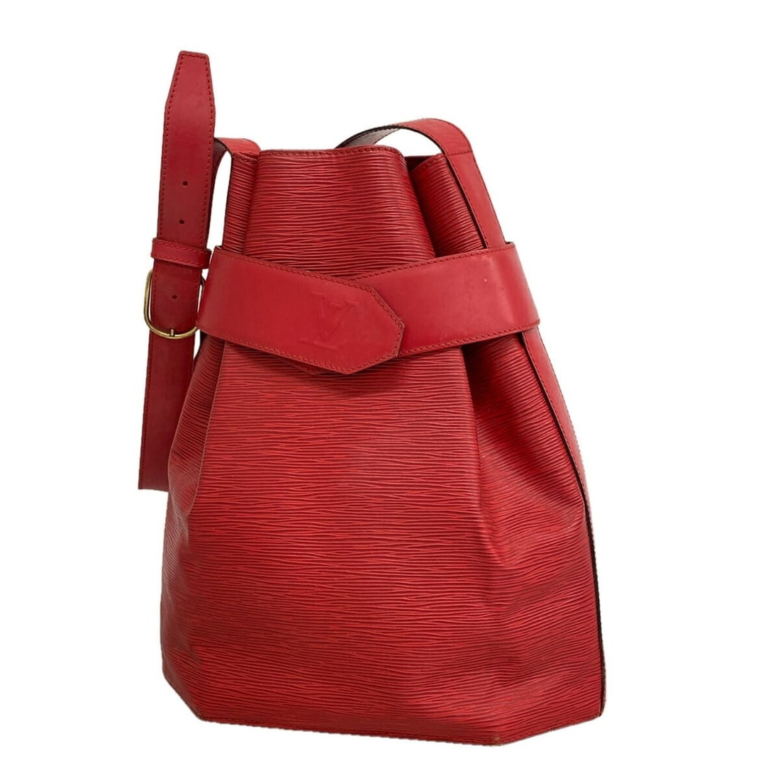 Louis Vuitton Epi Sac Depaule GM Shoulder Bag M80197 Castilian Red Women's (1 of 17)
