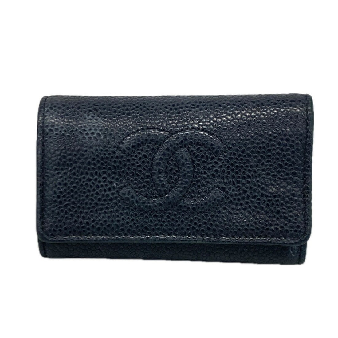 Chanel Accessories/Key Case, Caviar Leather, Black, Men's/Women's: --- Catalog ---Category: DesignType: KeycaseColor: BlackGender: Men,WomenMaterial: Grained Calfskin Category: GeneralBrand: ChanelCategory: Physical PropertiesSize (HxWxD): 6.5cm x 10.5cm x 2cm / 2.55
