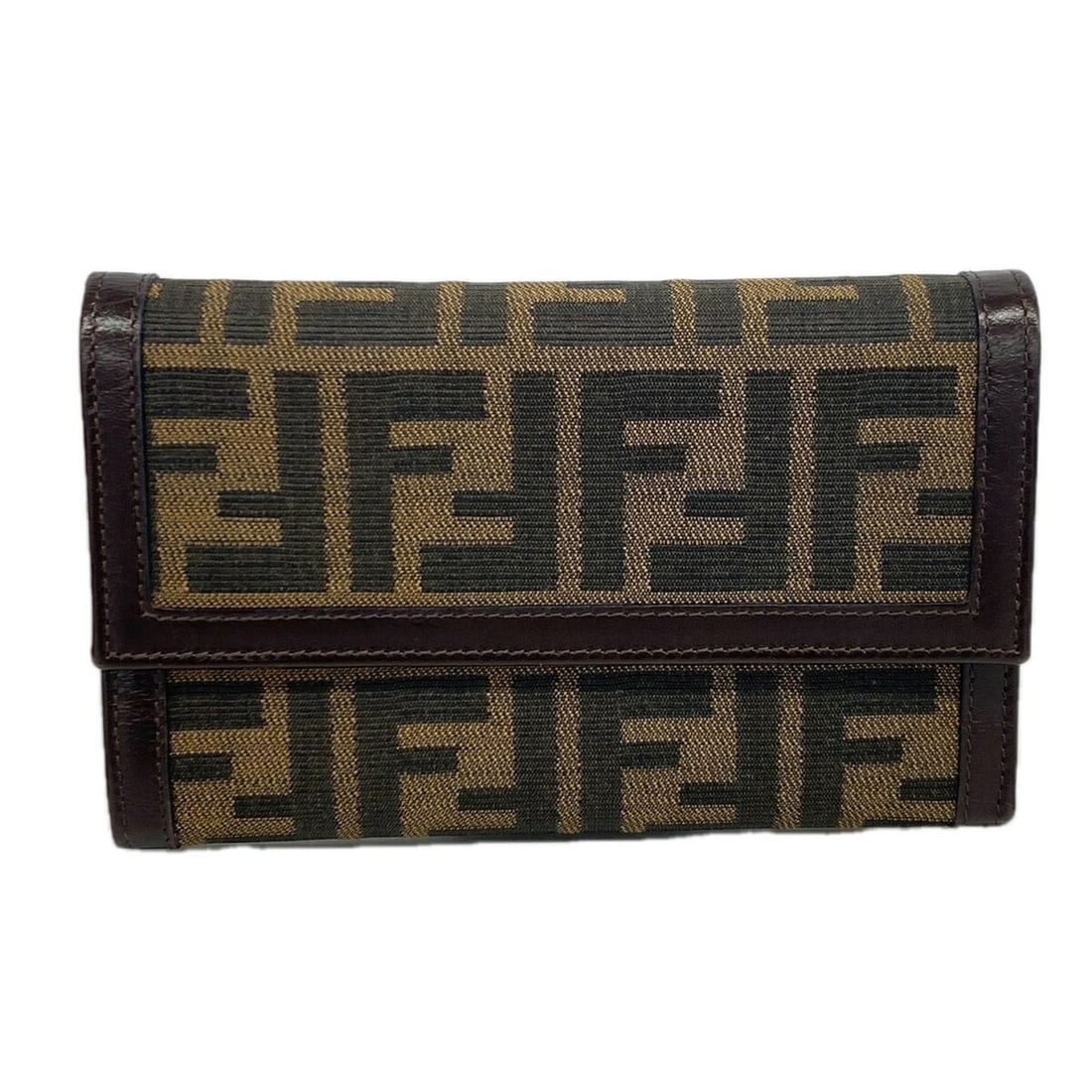 Fendi Tri-fold Wallet, Zucca Nylon Canvas, Brown, Women's: --- Catalog ---Category: SizeSize (HxWxD): 10cm x 16cm x 2cm / 3.93'' x 6.29'' x 0.78''Category: DesignType: Wallet (tri-fold)Color: BrownGender: WomenMaterial: Nylon canvas Category: GeneralBrand: Fe
