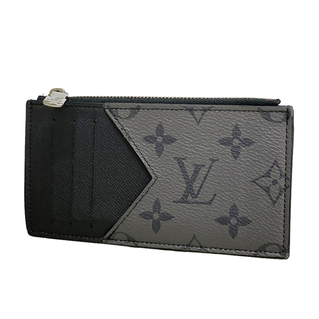 Louis Vuitton Monogram Eclipse Reverse Coin Card Holder M69533 Black Grey Men's Wallet/Coin Case (1 of 10)
