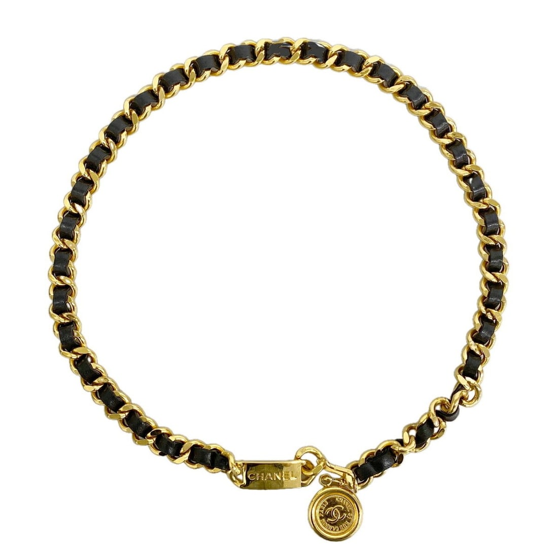 Chanel Metal Belt, Black, Women's: --- Catalog ---Category: SizeLength: 85cm / 33.46''Category: DesignType: Chain beltColor: BlackGender: WomenMaterial (Strap): Metal Category: GeneralBrand: Chanel--- Item List ---Section: ConditionRan