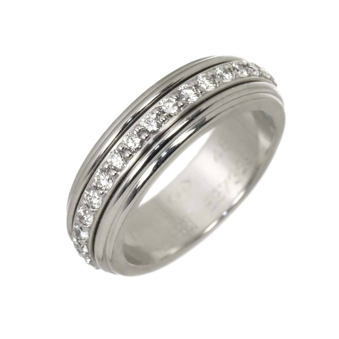 Piaget Possession Ring #48, Diamond, 18K White Gold (750): --- Catalog ---Category: SizeJP Size: 7.5US Size: 4Category: DesignType: Band ringGender: WomenMaterial: White gold (18K)Category: GeneralBrand: Piaget--- Item List ---Section: ConditionRanking: Rank 