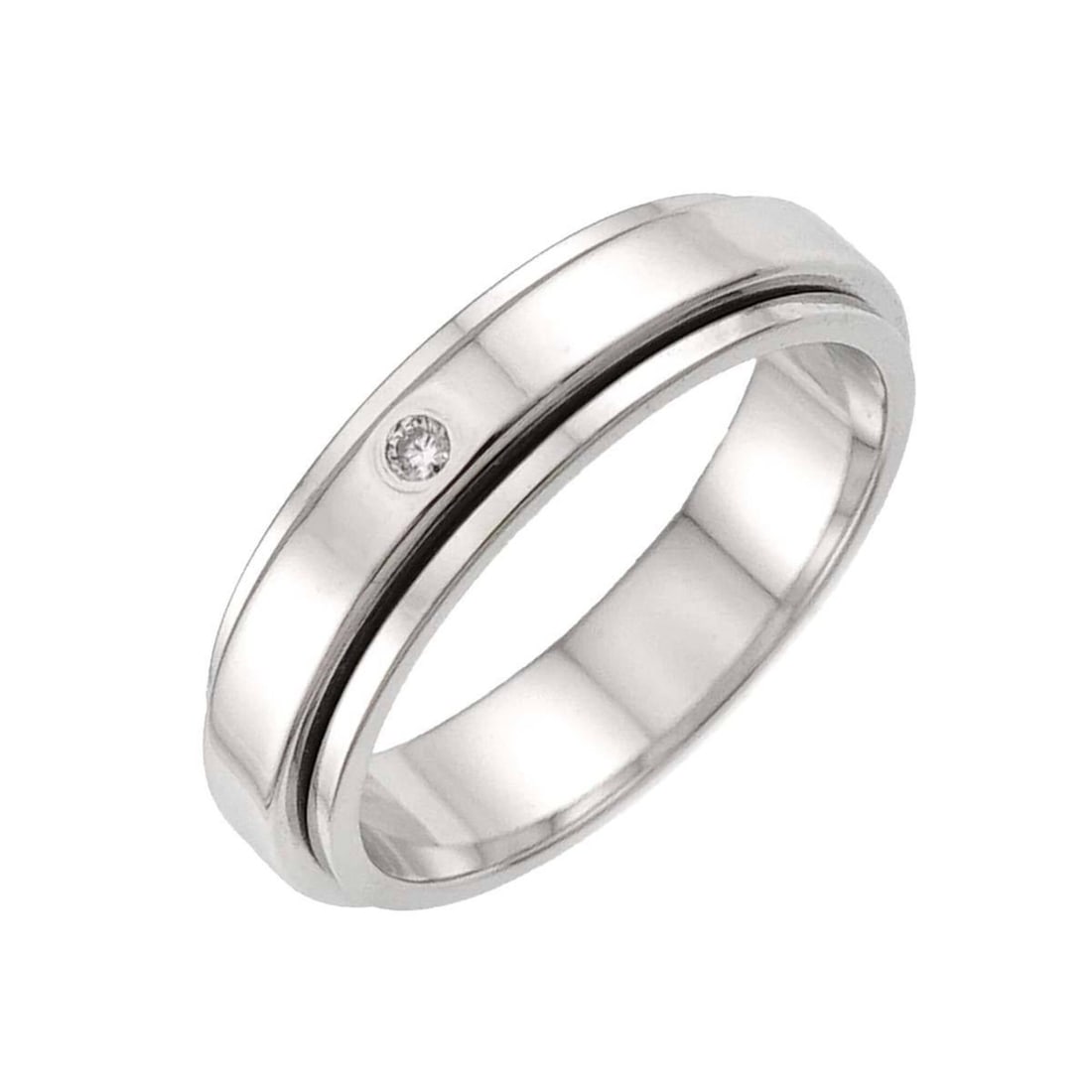 Piaget Possession Ring #51, Diamond, 18K White Gold (750): --- Catalog ---Category: SizeJP Size: 10.5US Size: 5.5Category: DesignType: Band ringGender: Women,MenMaterial: White gold (18K)Category: GeneralBrand: Piaget--- Item List ---Section: ConditionRanking