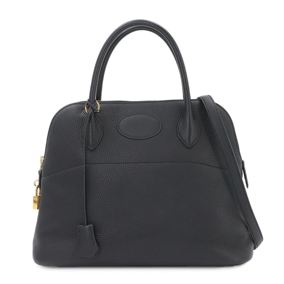 Hermes Bolide 31 2-way Handbag/Shoulder Bag, Taurillon Clemence Leather, Black, Y Stamp, Gold (1 of 13)