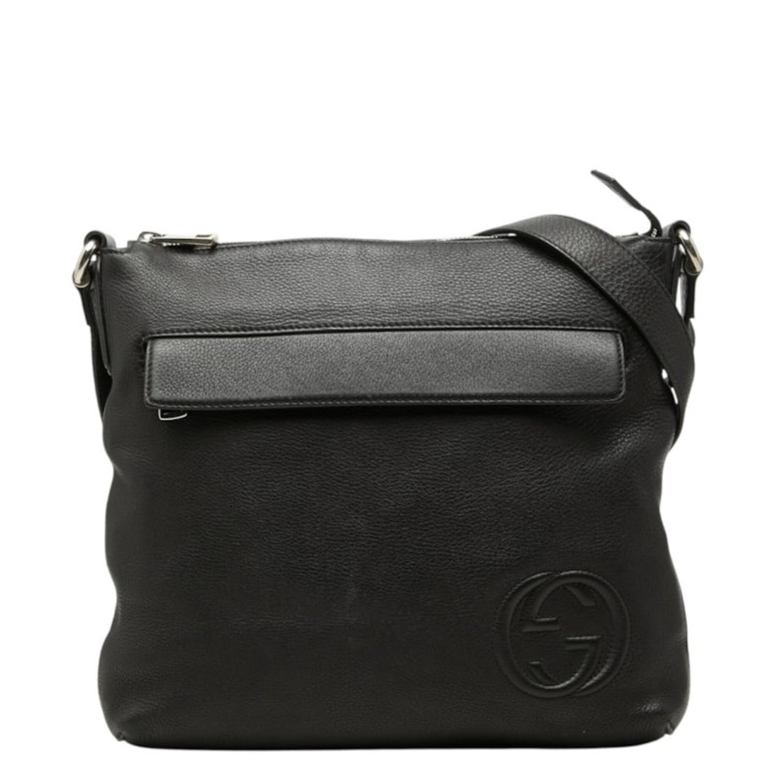 Gucci Interlocking G Crossbody Shoulder Bag 322059 Black Leather Women's GUCCI: --- Catalog ---Category: SizeSize (HxWxD): 28cm x 26cm x 5cm / 11.02'' x 10.23'' x 1.96''Category: DesignType: Shoulder bagColor: BlackGender: WomenMaterial: Leather Category: GeneralBrand: Gucci--- I