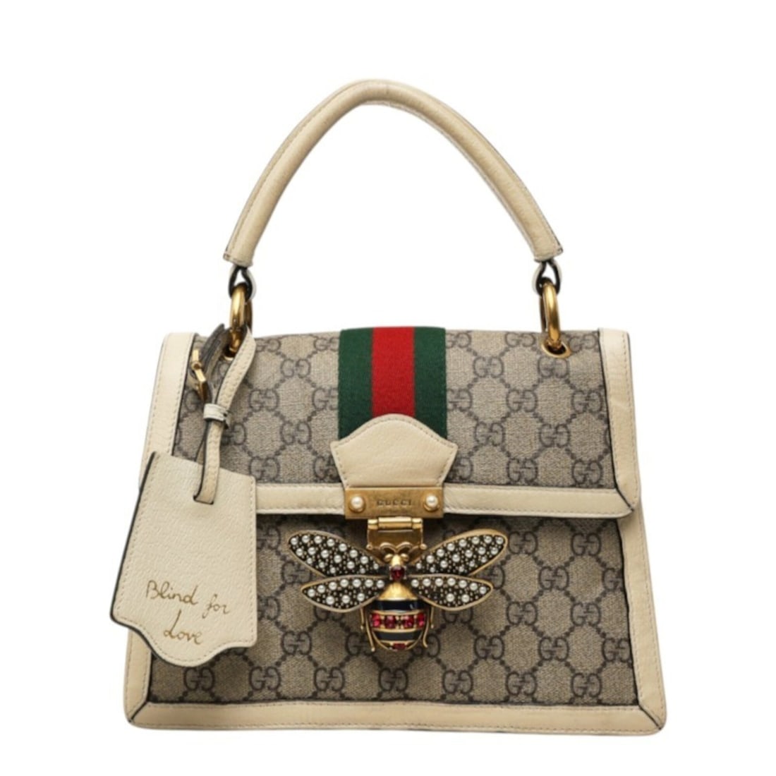 Gucci GG Supreme Queen Margaret Handbag 476541 Beige Green Red Leather Women's GUCCI: --- Catalog ---Category: SizeSize (HxWxD): 19cm x 25cm x 8cm / 7.48'' x 9.84'' x 3.14''Category: DesignType: HandbagColor: Beige, Green, Red colorGender: WomenMaterial: PVC , Leather Category: General