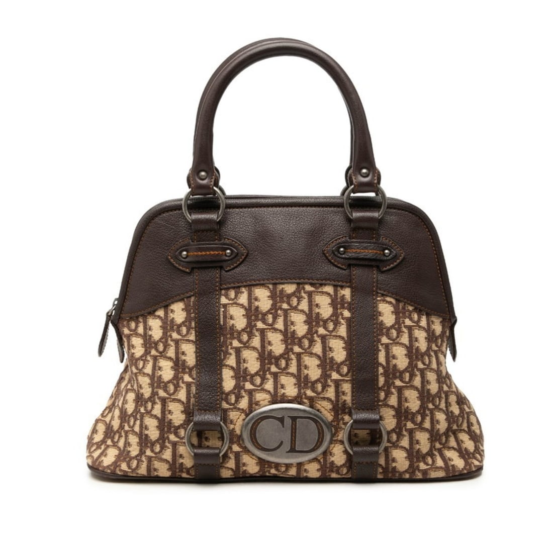 Christian Dior Dior Trotter handbag, brown and beige canvas leather, for women.: --- Catalog ---Category: SizeSize (HxWxD): 23cm x 33cm x 11.5cm / 9.05'' x 12.99'' x 4.52''Category: DesignType: HandbagColor: Beige, BrownGender: WomenMaterial: Canvas , Leather Category: GeneralLine