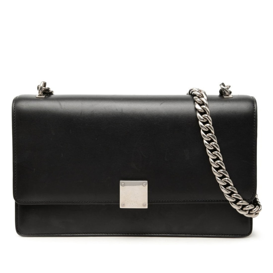 Celine Chain Shoulder Bag, Black Leather, Women's CELINE: --- Catalog ---Category: SizeSize (HxWxD): 15cm x 25.5cm x 6.5cm / 5.9'' x 10.03'' x 2.55''Category: DesignType: Shoulder bagColor: BlackGender: WomenMaterial: Leather Category: GeneralBrand: Celine--