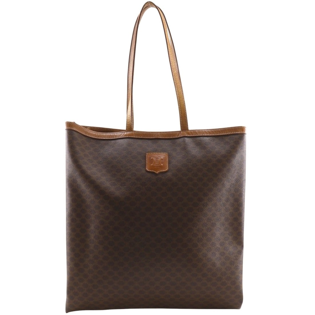 Celine Macadam Tote Bag, PVC, Brown, A4 size, Snap Button, Women's. (1 of 15)