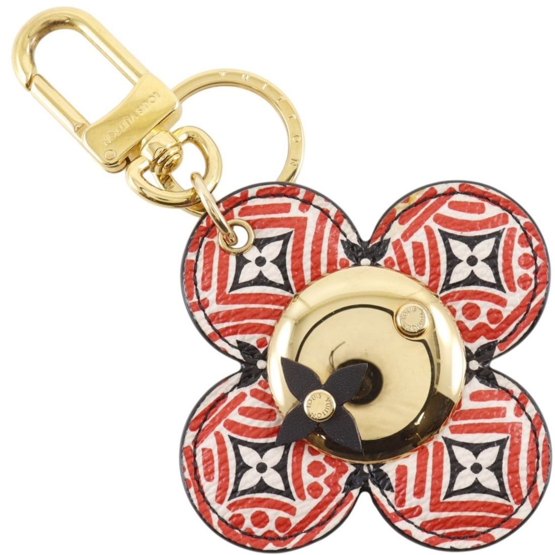 Louis Vuitton Porte-Clé Vivienne Flower Keychain M69719 Gold Plated 2020 Red CX0260 Women's: --- Catalog ---Category: SizeWeight: 65g / 2.29oz.Size (HxWxD): 12.5cm x 7.7cm x 1.5cm / 4.92'' x 3.03'' x 0.59''Category: DesignType: KeyringColor: Gold, Red colorGender: WomenCategory: GeneralBrand: