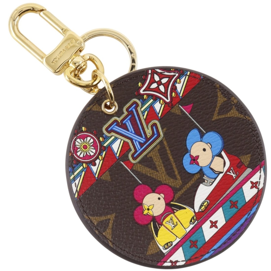 Louis Vuitton Porto Creilustre Vivienne Keychain Bobsleigh Bag Charm M69984 Monogram Canvas x Gold: --- Catalog ---Category: SizeWeight: 40g / 1.41oz.Size (HxWxD): 130.00mm x 80.00mm x 15.00mm / 5.12'' x 3.15'' x 0.59''Category: DesignType: Handbag charmColor: Brown, MonogramGender: Unisex,Women,Men