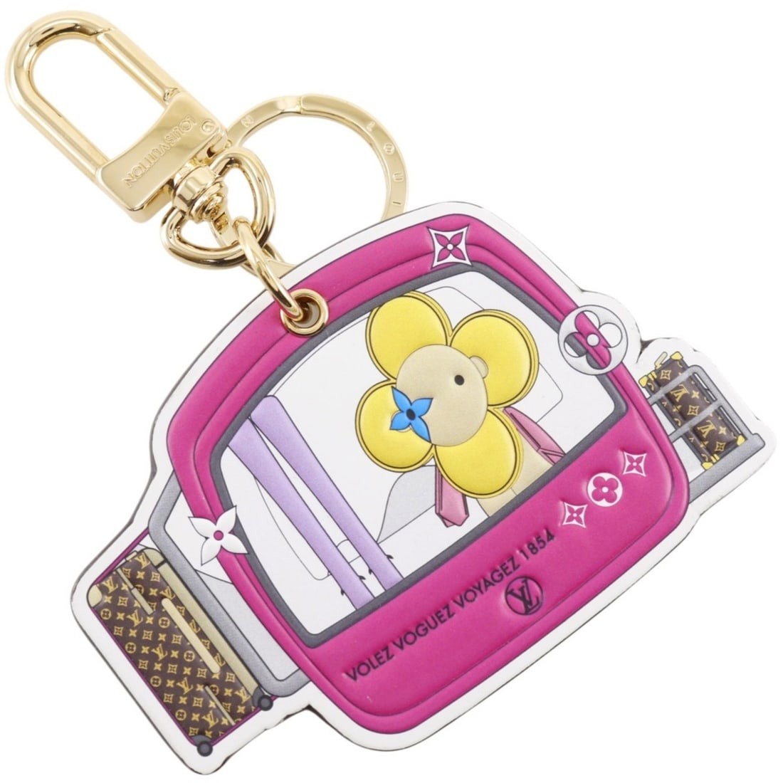 Louis Vuitton Portocre Epi Vivienne Keychain Bag Charm Ski Gondola Motif M68653 Monogram Canvas 2019: --- Catalog ---Category: SizeWeight: 38g / 1.34oz.Size (HxWxD): 112.00mm x 90.00mm x 17.00mm / 4.41'' x 3.54'' x 0.67''Category: DesignType: Handbag charmColor: Brown, PinkGender: WomenMaterial: Monog