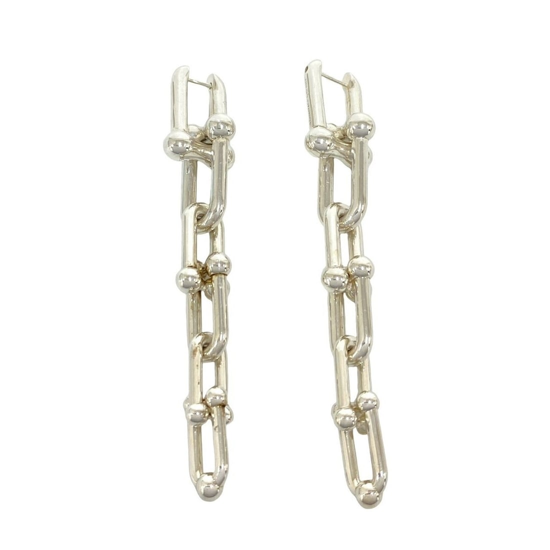 TIFFANY&Co. Tiffany HardWear Graduated Link Earrings, Sterling Silver 925, Accessory, Item No. 48321 (1 of 8)