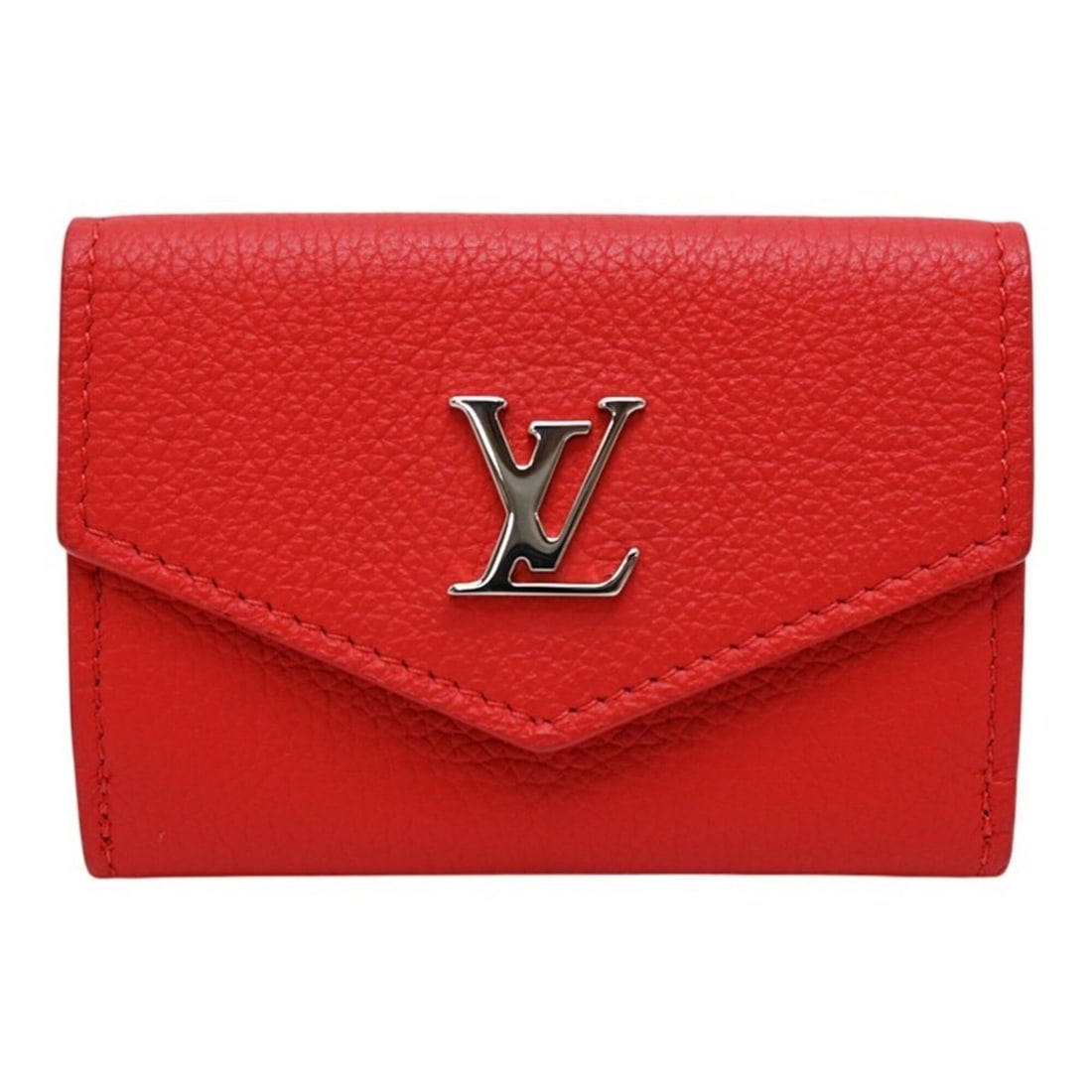 Louis Vuitton Portefeuille Lock Mini Tri-fold Wallet for Women and Men, M67860 (Discontinued),: --- Catalog ---Category: SizeSize (HxWxD): 7cm x 9.5cm x 2cm / 2.75'' x 3.74'' x 0.78''Category: DesignType: Wallet (tri-fold)Color: Red colorGender: Men,WomenMaterial: Leather Category: GeneralMPN: M