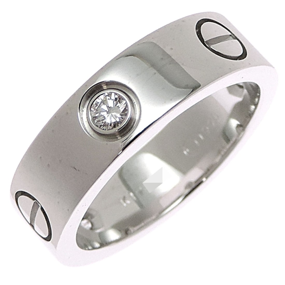 Cartier #53 750WG Diamond Love Ring for Women and Men CRB4032553 750 White Gold (1 of 16)
