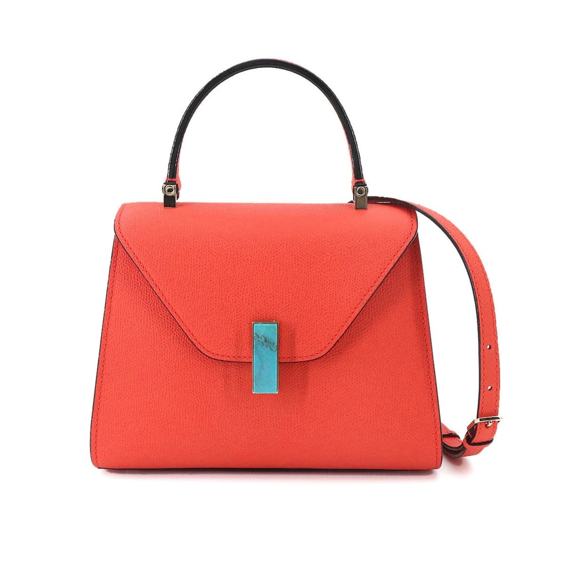 Valextra Mini Iside 2-way Hand/Shoulder Handbag, Leather, Red: --- Catalog ---Category: SizeWeight: 575g / 1.26lb.Size (HxWxD): 16.5cm x 22cm x 11cm / 6.49'' x 8.66'' x 4.33''Strap Length: 113cm - 123cm / 44.48'' - 48.42''Handle Length: 24cm / 9.44''Category: Des