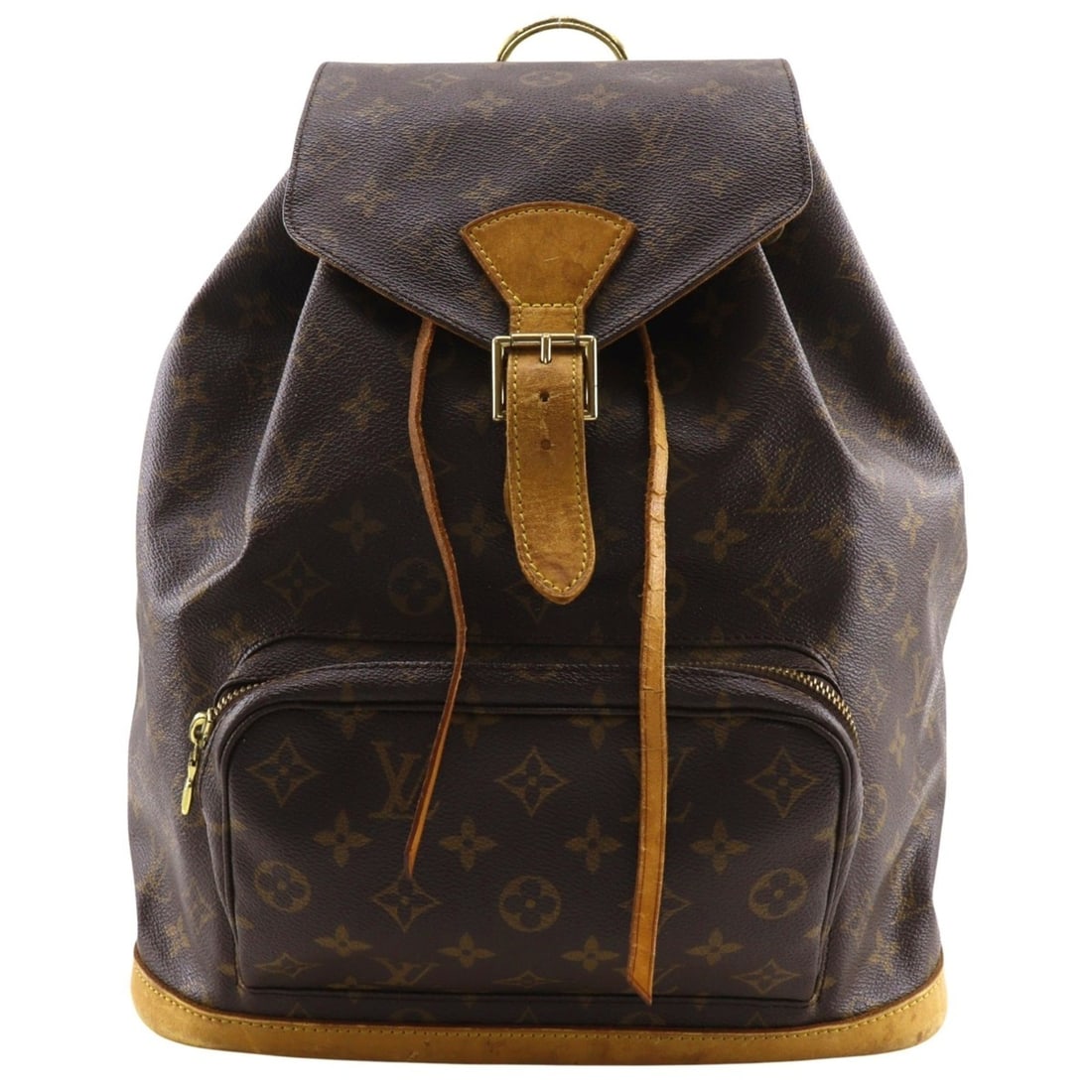 Louis Vuitton MontsourisGM Backpack/Daypack M51135 Monogram Canvas Brown MI0050 2-way A4 Belt Buckle: --- Catalog ---Category: SizeWeight: 910g / 2lb.Handle Drop: 3.50cm / 1.38''Size (HxWxD): 37cm x 31cm x 13cm / 14.56'' x 12.2'' x 5.11''Strap Length: 63cm - 67cm / 24.8'' - 26.37''Category: DesignType