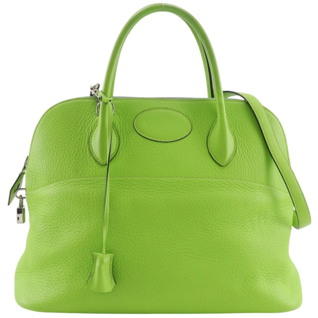 Hermes Bolide 35 Handbag, 2-Way Shoulder Bag, Taurillon Clemence Leather, 2001 Model, (1 of 20)